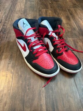 Jordan Men’s High-Top Sneakers - Red / Black / White